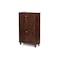 Baxton Studio Fernanda 4-Door Oak Brown Wooden Entryway Shoes Storage Tall Cabinet 118-6512 - alternate 4